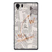 SO-01F-YCM2P0065-78 [オリジナルデザイン docomo SO-01F Xperia Z1 ケース 【News-paper ホワイト】]