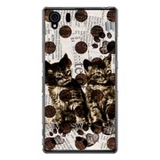 SO-01F-YCM2P0071-78 [オリジナルデザイン docomo SO-01F Xperia Z1 ケース 【Catウォールペーパー ホワイト】]