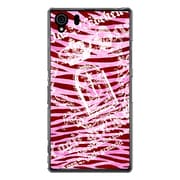 SO-01F-YCM2P0083-78 [オリジナルデザイン docomo SO-01F Xperia Z1 ケース 【ゼブラ柄 ピンク】]