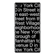 SO-01F-YCM2P0091-78 [オリジナルデザイン docomo SO-01F Xperia Z1 ケース 【NewYork Typography ブラック】]
