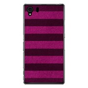 SO-01F-YCM2P0130-78 [オリジナルデザイン docomo SO-01F Xperia Z1 ケース 【ボーダーソックス ピンク & ネイビー】]