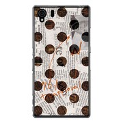 SO-01F-YCM2P0136-78 [オリジナルデザイン docomo SO-01F Xperia Z1 ケース 【News-paper-Dot ホワイト】]