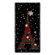 SO-01F-YCM2P0150-78 [オリジナルデザイン docomo SO-01F Xperia Z1 ケース 【エッフェル塔コレクション クリスマス】]