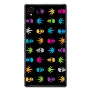 SO-01F-YCM2P0198-78 [オリジナルデザイン docomo SO-01F Xperia Z1 ケース 【カラフルモノグラムスカル】]