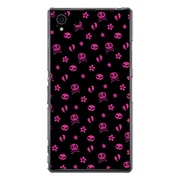 SO-01F-YCM2P0208-78 [オリジナルデザイン docomo SO-01F Xperia Z1 ケース 【ハートブレイクモノグラム ブラック】]