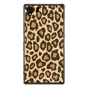SO-01F-YCM2P0212-78 [オリジナルデザイン docomo SO-01F Xperia Z1 ケース 【ヒョウ柄 アヴリル ゴールド】]