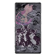 SO-01F-YCM2P0215-78 [オリジナルデザイン docomo SO-01F Xperia Z1 ケース 【Catウォールペーパー ネイビー】]