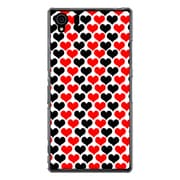 SO-01F-YCM2P0224-78 [オリジナルデザイン docomo SO-01F Xperia Z1 ケース 【赤黒ハート】]