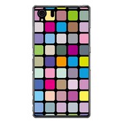 SO-01F-YCM2P0238-78 [オリジナルデザイン docomo SO-01F Xperia Z1 ケース 【カラースクエア タイル】]