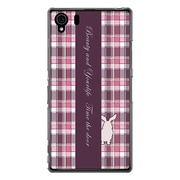 SO-01F-YCM2P0257-78 [オリジナルデザイン docomo SO-01F Xperia Z1 ケース 【チェック柄コレクション ウサギ】]