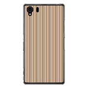 SO-01F-YCM2P0272-78 [オリジナルデザイン docomo SO-01F Xperia Z1 ケース 【Stripe Pattern ベージュ】]