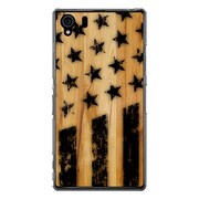 SO-01F-YCM2P0310-78 [オリジナルデザイン docomo SO-01F Xperia Z1 ケース 【American Flag Wood Burn】]