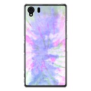 SO-01F-YCM2P0346-78 [オリジナルデザイン docomo SO-01F Xperia Z1 ケース 【タイダイ パープル】]