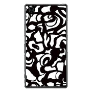 SO-01F-YCM2P0376-78 [オリジナルデザイン docomo SO-01F Xperia Z1 ケース 【モノクロームフラワー】]
