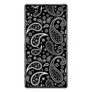 SO-01F-YCM2P0377-78 [オリジナルデザイン docomo SO-01F Xperia Z1 ケース 【ペイズリーブラック】]