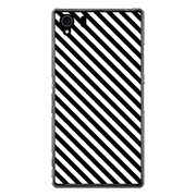 SO-01F-YCM2P0410-78 [オリジナルデザイン docomo SO-01F Xperia Z1 ケース 【モノクロ ストライプ ライン】]