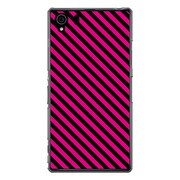 SO-01F-YCM2P0411-78 [オリジナルデザイン docomo SO-01F Xperia Z1 ケース 【ピンク ストライプ ライン】]