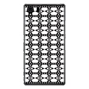 SO-01F-YCM2P0417-78 [オリジナルデザイン docomo SO-01F Xperia Z1 ケース 【ダイヤチェーン モノクローム】]