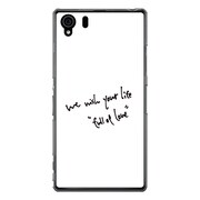 SO-01F-YCM2P0426-78 [オリジナルデザイン docomo SO-01F Xperia Z1 ケース 【We wish your life Full of Love / White】]