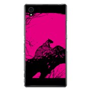 SO-01F-YCM2P0442-78 [オリジナルデザイン docomo SO-01F Xperia Z1 ケース 【サバンナ チーター ピンクプレート】]