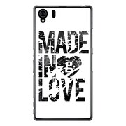 SO-01F-YCM2P0471-78 [オリジナルデザイン docomo SO-01F Xperia Z1 ケース 【Made in Love Black Paint】]