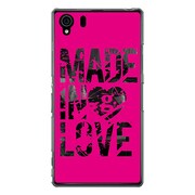 SO-01F-YCM2P0472-78 [オリジナルデザイン docomo SO-01F Xperia Z1 ケース 【Made in Love Pink Paint】]