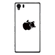SO-01F-YCM2P0486-78 [オリジナルデザイン docomo SO-01F Xperia Z1 ケース 【メロイックキャット サイコパス & アップル - B】]