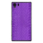 SO-01F-YCM2P0526-78 [オリジナルデザイン docomo SO-01F Xperia Z1 ケース 【ヘビ柄 パープルミックス】]