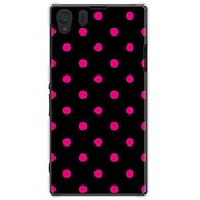SOL23-YCM2P0010-78 [オリジナルデザイン au SOL23 Xperia Z1 ケース 【Dot Pattern ブラック & ピンク】]