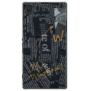 SOL23-YCM2P0025-78 [オリジナルデザイン au SOL23 Xperia Z1 ケース 【News-paper ブラック】]