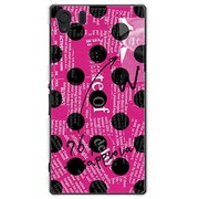 SOL23-YCM2P0033-78 [オリジナルデザイン au SOL23 Xperia Z1 ケース 【News-paper-Dot ピンク】]