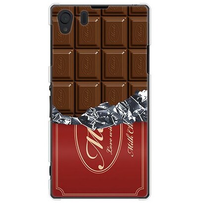 SOL23-YCM2P0039-78 [オリジナルデザイン au SOL23 Xperia Z1 ケース 【板チョココレクション エンジ包装】]