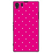 SOL23-YCM2P0060-78 [オリジナルデザイン au SOL23 Xperia Z1 ケース 【Dot Pattern Micro ピンク & ホワイト】]