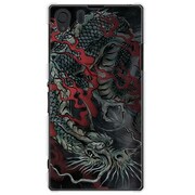 SOL23-YCM2P0062-78 [オリジナルデザイン au SOL23 Xperia Z1 ケース 【龍の咆哮（赤）】]