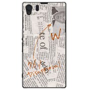 SOL23-YCM2P0065-78 [オリジナルデザイン au SOL23 Xperia Z1 ケース 【News-paper ホワイト】]