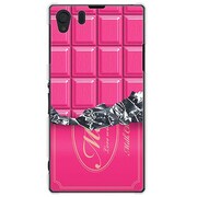 SOL23-YCM2P0069-78 [オリジナルデザイン au SOL23 Xperia Z1 ケース 【板チョココレクション ストロベリー】]
