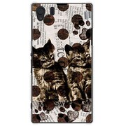 SOL23-YCM2P0071-78 [オリジナルデザイン au SOL23 Xperia Z1 ケース 【Catウォールペーパー ホワイト】]