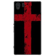SOL23-YCM2P0079-78 [オリジナルデザイン au SOL23 Xperia Z1 ケース 【イングランド・ブラック】]