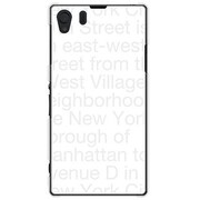 SOL23-YCM2P0092-78 [オリジナルデザイン au SOL23 Xperia Z1 ケース 【NewYork Typography ホワイト】]