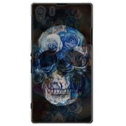 SOL23-YCM2P0093-78 [オリジナルデザイン au SOL23 Xperia Z1 ケース 【スカルローズクロス】]