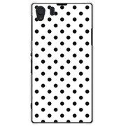 SOL23-YCM2P0099-78 [オリジナルデザイン au SOL23 Xperia Z1 ケース 【Dot Pattern キュート ホワイト】]