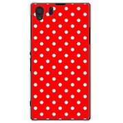 SOL23-YCM2P0100-78 [オリジナルデザイン au SOL23 Xperia Z1 ケース 【Dot Pattern キュート レッド】]