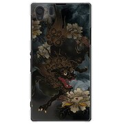 SOL23-YCM2P0109-78 [オリジナルデザイン au SOL23 Xperia Z1 ケース 【唐獅子牡丹ダーク】]