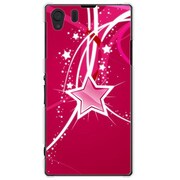 SOL23-YCM2P0125-78 [オリジナルデザイン au SOL23 Xperia Z1 ケース 【ワインレッドスター】]
