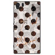 SOL23-YCM2P0136-78 [オリジナルデザイン au SOL23 Xperia Z1 ケース 【News-paper-Dot ホワイト】]