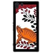 SOL23-YCM2P0167-78 [オリジナルデザイン au SOL23 Xperia Z1 ケース 【萩に猪】]