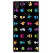 SOL23-YCM2P0198-78 [オリジナルデザイン au SOL23 Xperia Z1 ケース 【カラフルモノグラムスカル】]