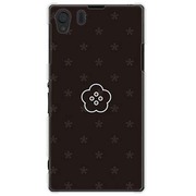 SOL23-YCM2P0239-78 [オリジナルデザイン au SOL23 Xperia Z1 ケース 【ブラックスターフラワー A】]