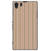 SOL23-YCM2P0272-78 [オリジナルデザイン au SOL23 Xperia Z1 ケース 【Stripe Pattern ベージュ】]