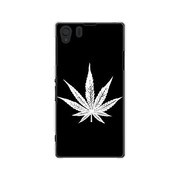 SOL23-YCM2P0392-78 [オリジナルデザイン au SOL23 Xperia Z1 ケース 【Black Leaves】]